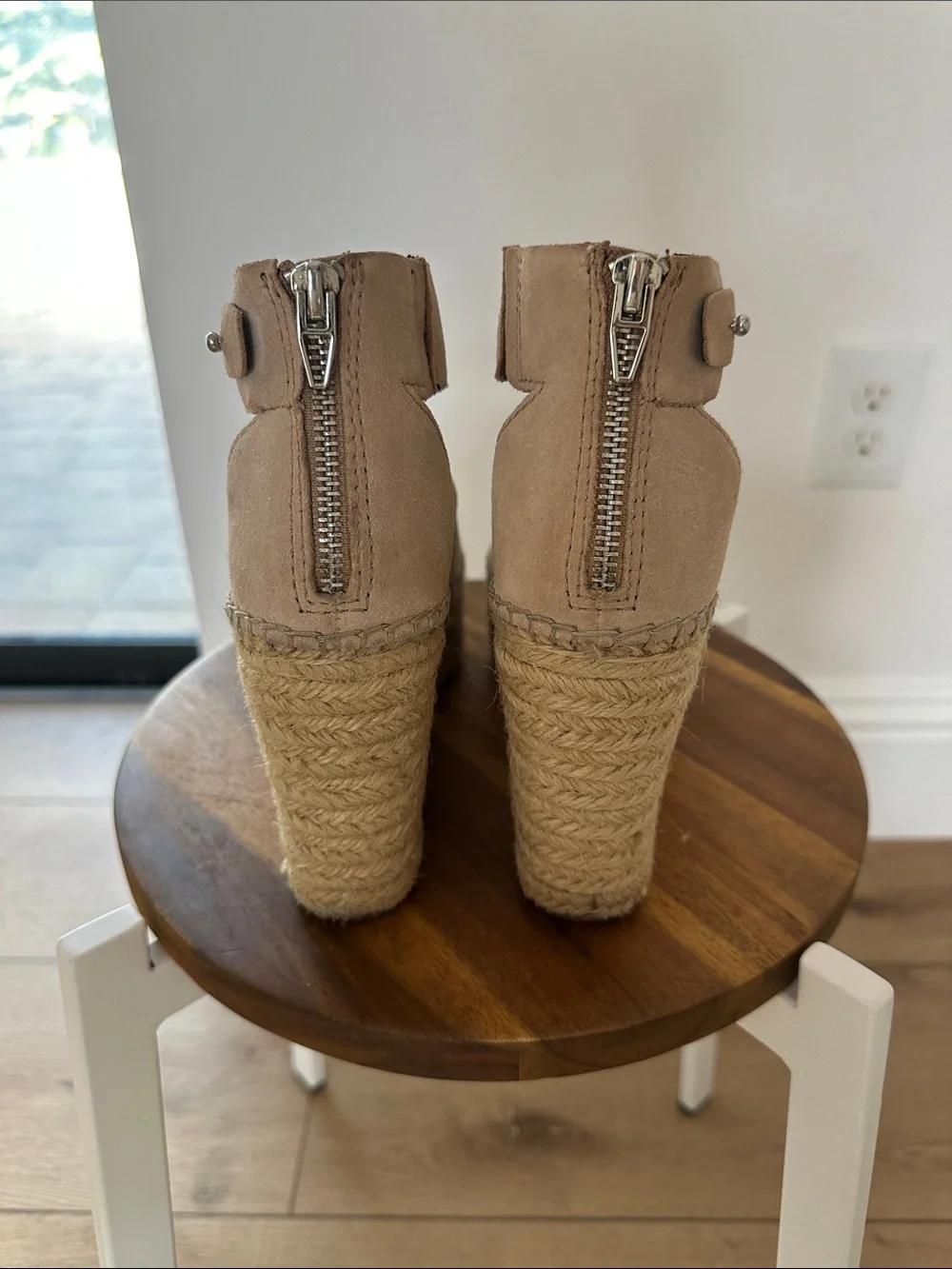 Dolce Vita Tan Suede Espadrille Wedge Sandals